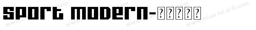 Sport Modern字体转换